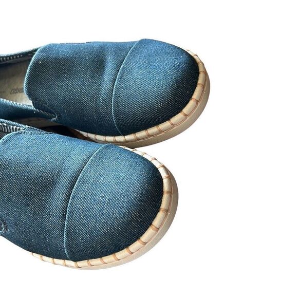 Clarks Step Cali Coast Denim Blue Slip On Loafers Comfort Casual Shoes - Picture 3 of 7